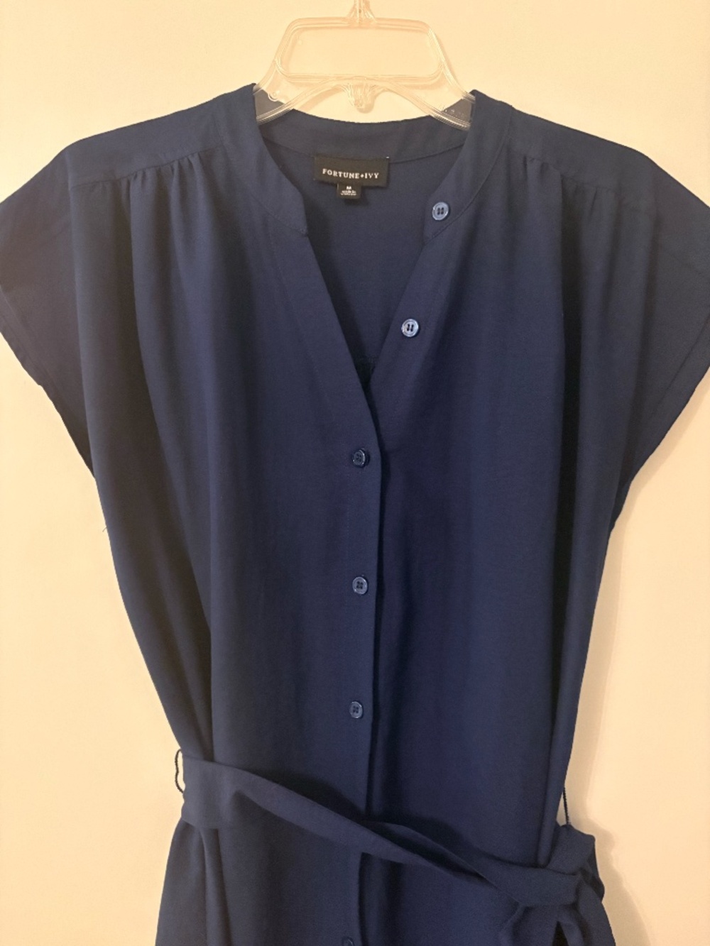 Fortune +  Ivy (Stitch Fix) Like New Women's Navy Dress (size M) - Picture 5 of 9